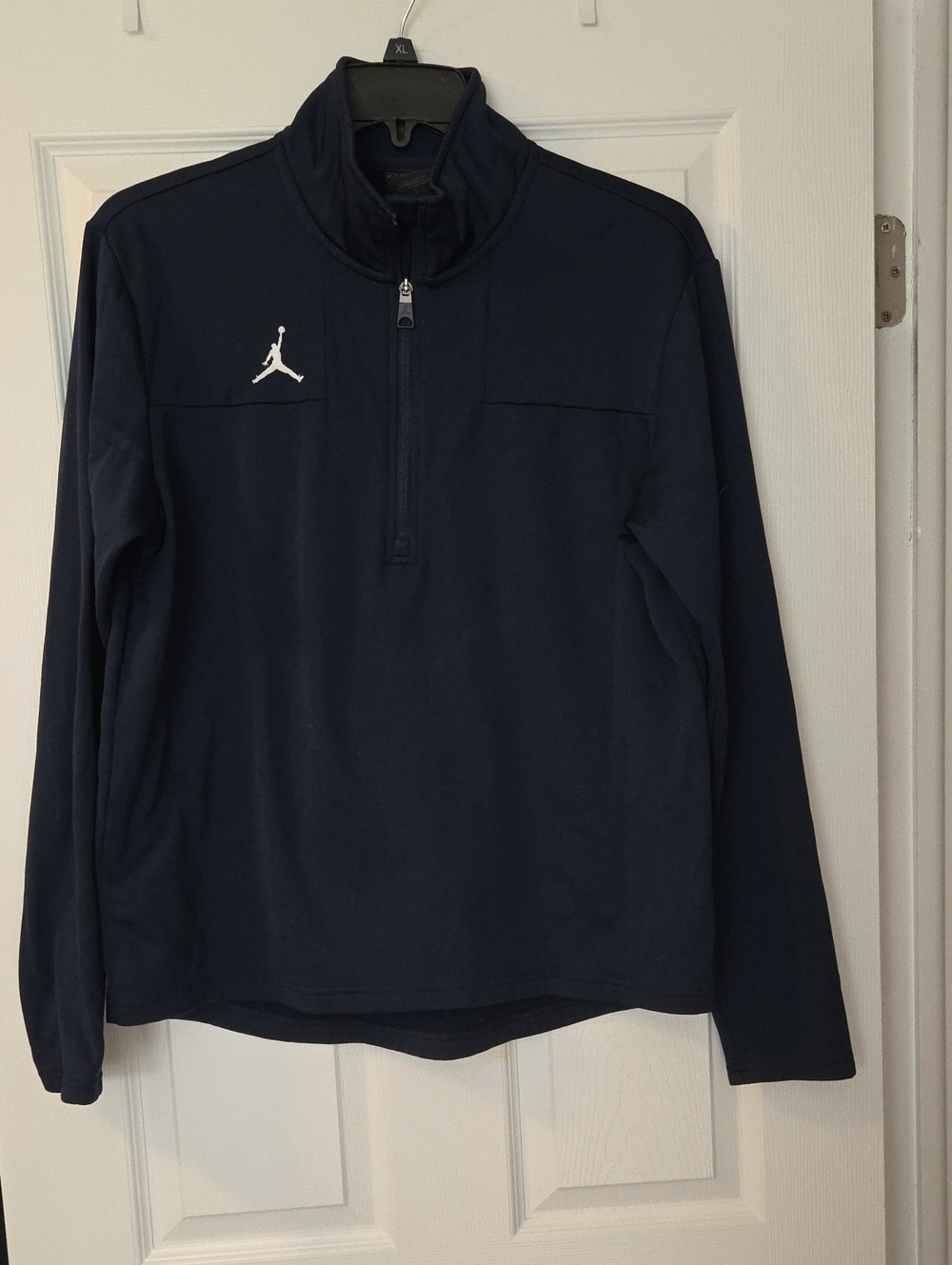 Jordan- Women's Nike Sz.L 1/2 Zip Fleece- Navy Blue